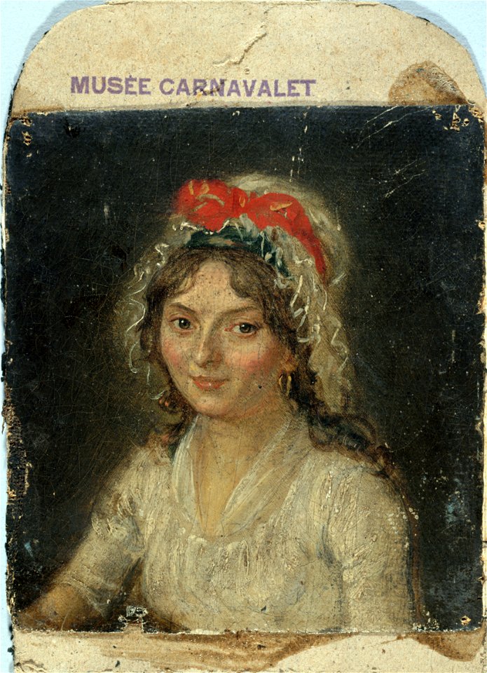 Anonymous - Portrait de femme d'époque révolutionnaire - P12 - Musée Carnavalet