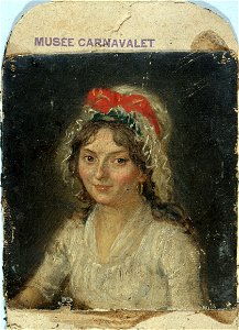 Anonymous - Portrait de femme d'époque révolutionnaire - P12 - Musée Carnavalet