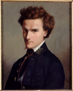Anonymous - Portrait de Henri Rochefort (Victor-Henri, marquis de Rochefort-Luçay, 1831-1913, dit) en costume de collégien. - P1447 - Musée Carnavalet