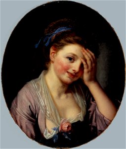 Anonymous - Portrait de jeune fille - J 49 - Musée Cognacq-Jay