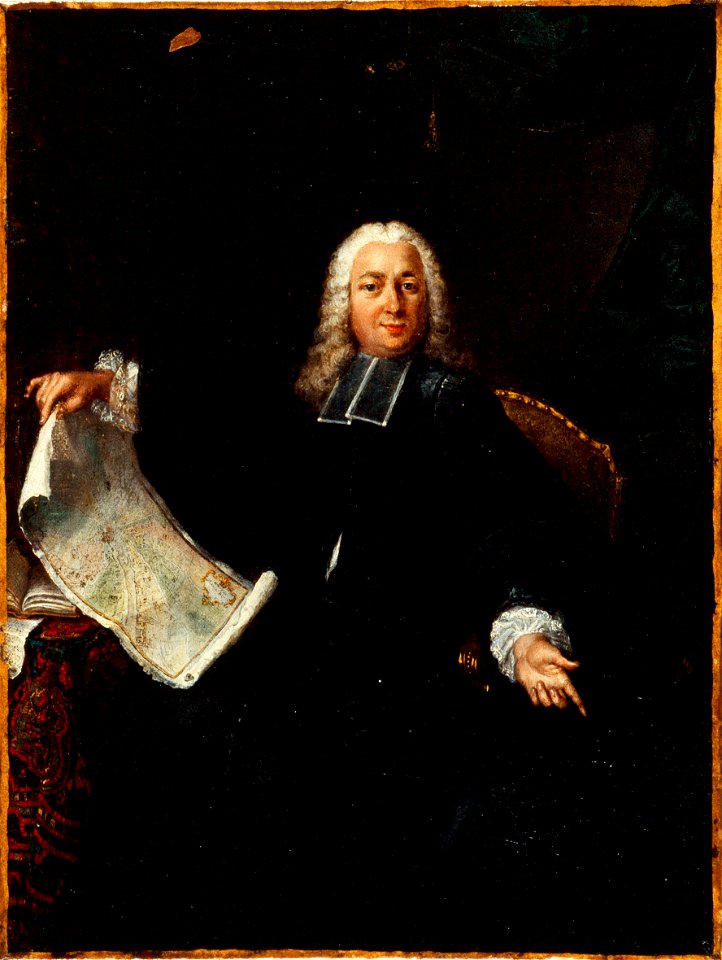 Anonymous - Portrait de l'abbé Jean de Lagrive (1689-1757), géographe et graveur. - P2672 - Musée Carnavalet