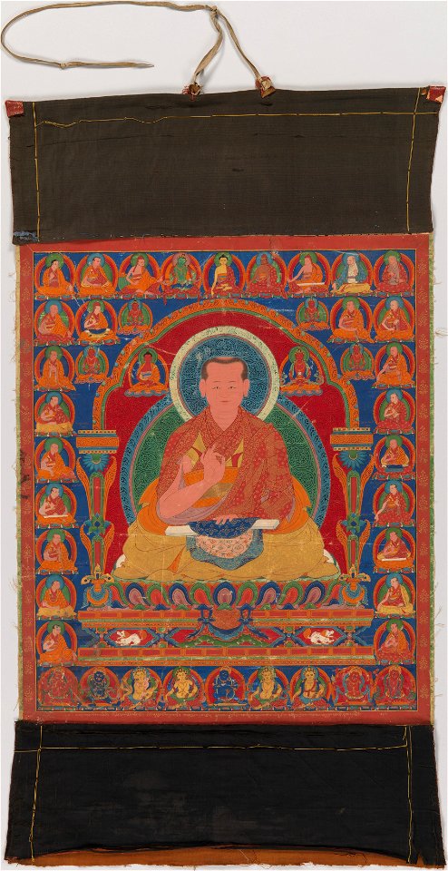 Anonymous - Portrait of Munchen Sangye Rinchen, the Eighth Abbot of Ngor Monastery - 1971.176 - Metropolitan Museum of Art