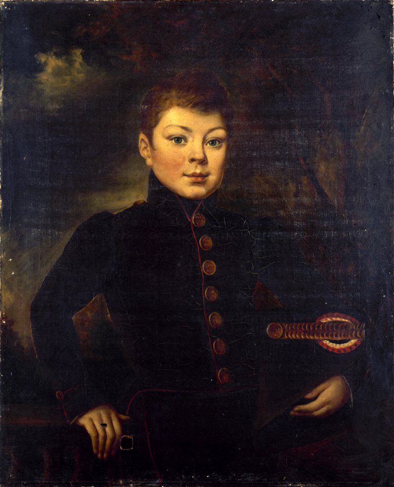 Anonymous - Portrait de René Charles Breteau (1826-1877), en uniforme d'élève du lycée Charlemagne - P1688 - Musée Carnavalet