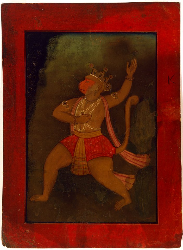 Anonymous - Portrait of Hanuman - 1940-17 - Albright–Knox Art Gallery