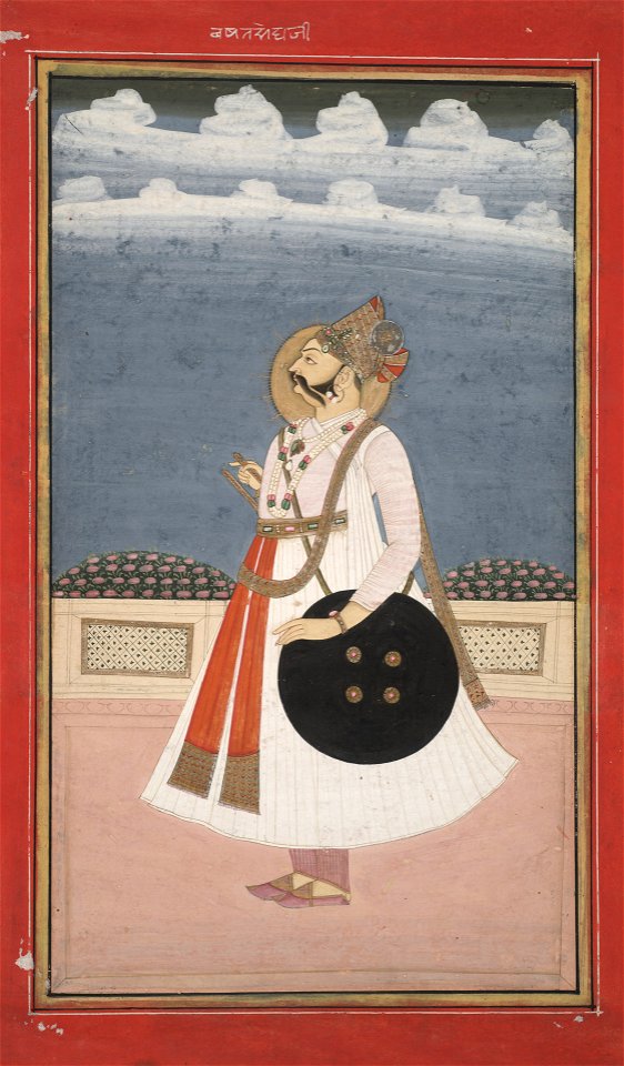 Anonymous - Portrait of Maharaja Bakhat Singh of Nagaur - 2001.138.15 - Yale University Art Gallery