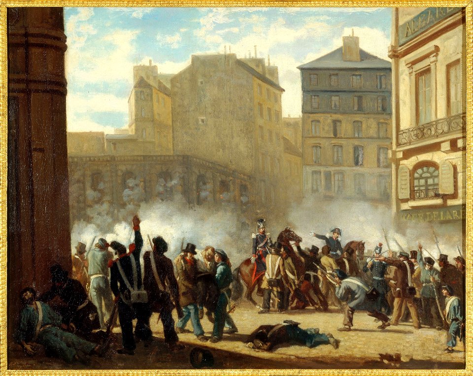 Anonymous - Prise du château d'eau, place du Palais-Royal, le 24 février 1848. Actuel 1er arrondissement. - P972 - Musée Carnavalet
