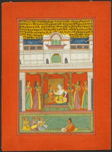 Anonymous - Raga Bhairaon, Page from a Jaipur Ragamala Set - 1962.147.1 - Art Institute of Chicago