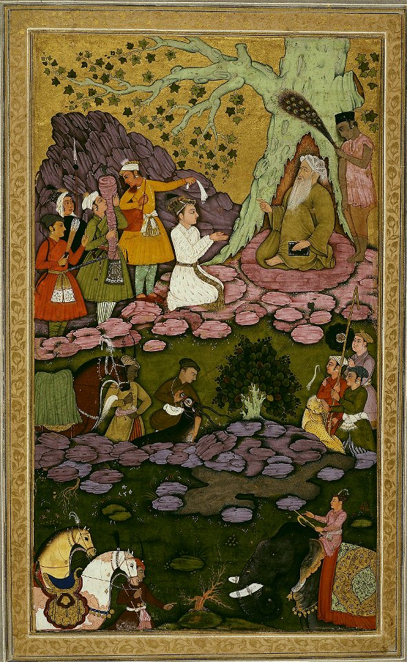 Anonymous - Prince Visiting an Ascetic during a Hunt - 1995.267 - Art Institute of Chicago