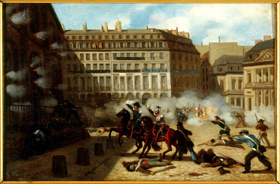 Anonymous - Prise du château d'eau, place du Palais-Royal, le 24 février 1848. - P821 - Musée Carnavalet