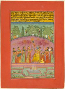 Anonymous - Ragini Vasanta, Page from a Jaipur Ragamala Set - 1962.147.21 - Art Institute of Chicago