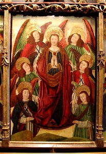 Anonymous - Saint Luke from Altarpiece of Sixteen Panels with the Apotheosis (Assumption) of the Virgin - A13.01 - Hispanic Society of America