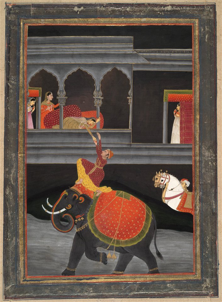 Anonymous - Princess on a Balcony - 2001.138.67 - Yale University Art Gallery