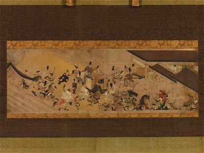 Anonymous - Scene from “Imperial Visit to Rokuhara,” from The Tale of the Heiji Rebellion (Heiji monogatari) - 29.100.475 - Metropolitan Museum of Art. Free illustration for personal and commercial use.