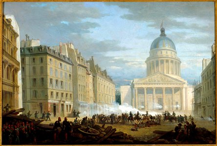 Anonymous - Prise du Panthéon, vue de la rue Soufflot, le 24 juin 1848 - P429 - Musée Carnavalet