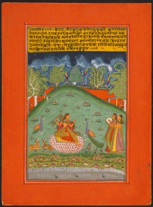Anonymous - Ragini Gaund, Page from a Jaipur Ragamala Set - 1962.147.27 - Art Institute of Chicago