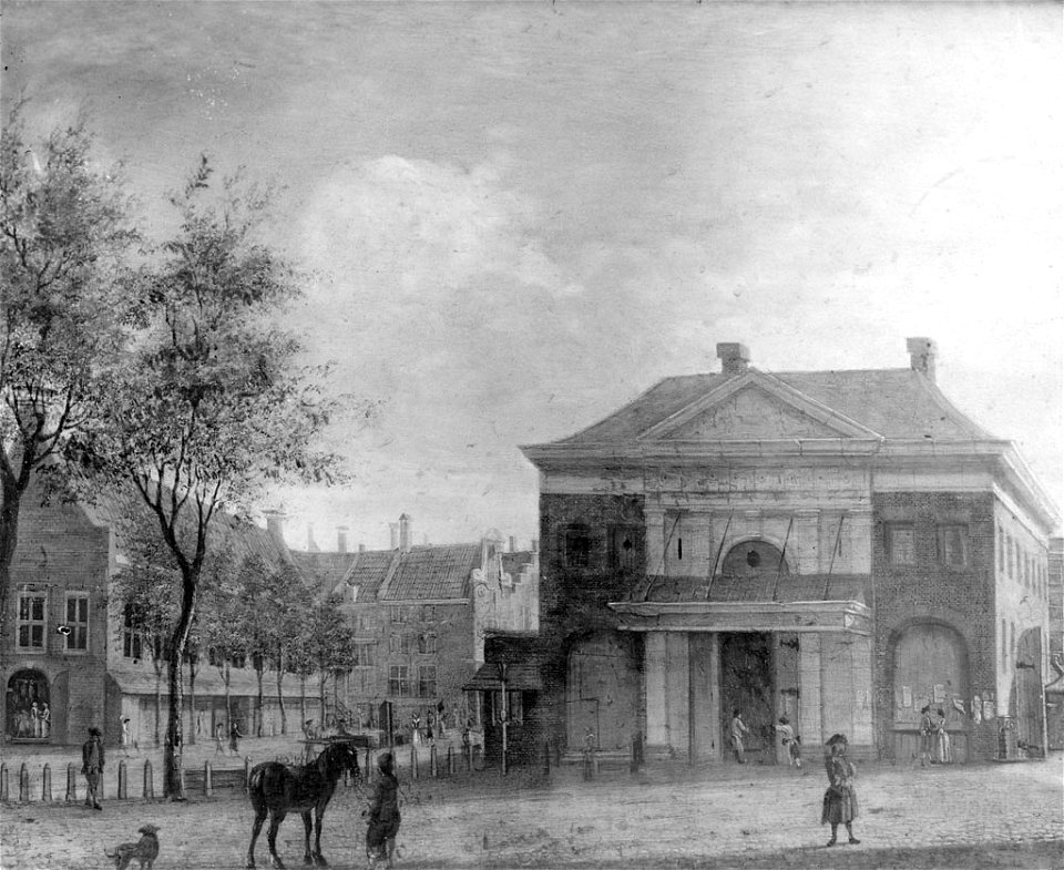 Anonymous - Regulierswaag op de Botermarkt - SB 1163 - Amsterdam Museum