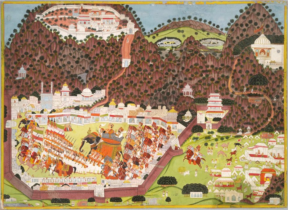 Anonymous - Royal Procession within a Walled Town - 1997.231 - Arthur M. Sackler Museum