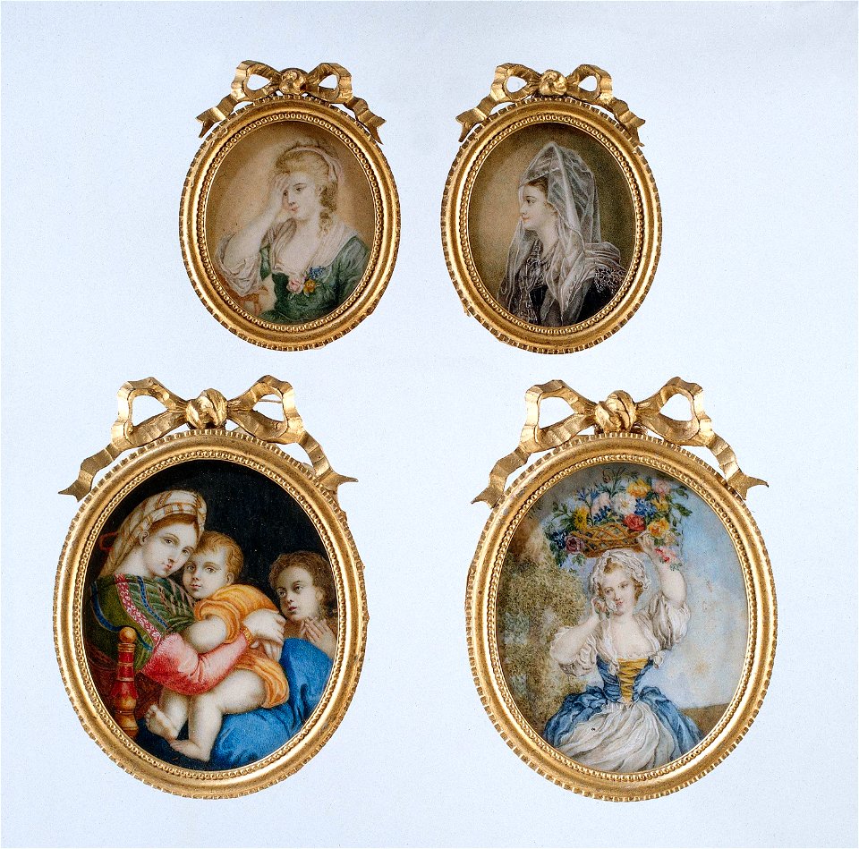 Anonymous - Schilderij met voorstelling van een vrouw met sluier - BK-14656-312 - Rijksmuseum