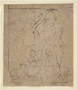Anonymous - Shiva and Parvati in a Mountain Grotto - 2008.359.28 - Metropolitan Museum of Art
