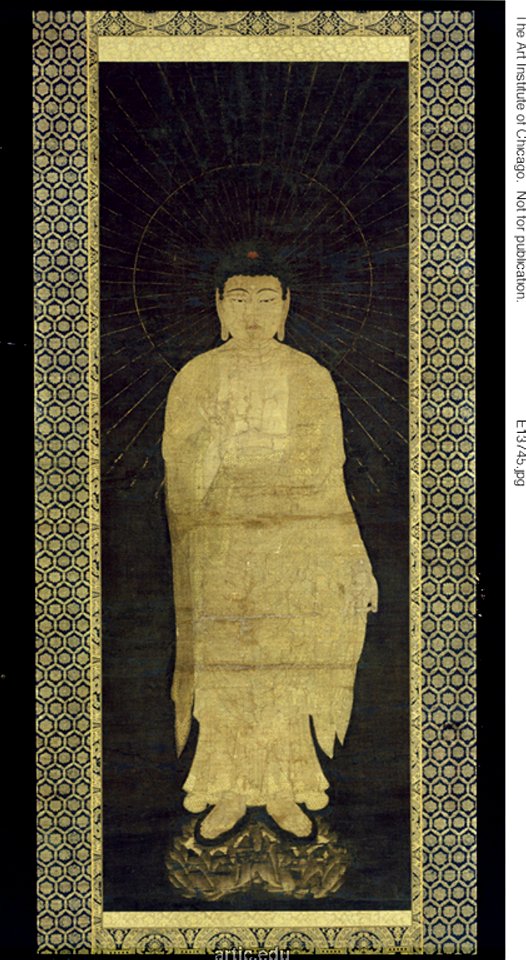 Anonymous - The Buddha Amida, from the triptych Approach of the Amida Trinity - 1929.856 - Art Institute of Chicago