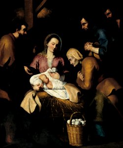 Anonymous - Spanish - Adoration of the Shepherds - Google Art Project. Free illustration for personal and commercial use.