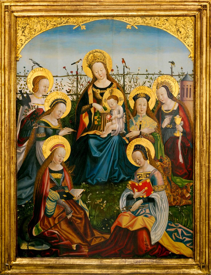 Anonymous - Triptych of the Virgin and Child with Saints - 1933.1065 - Art Institute of Chicago