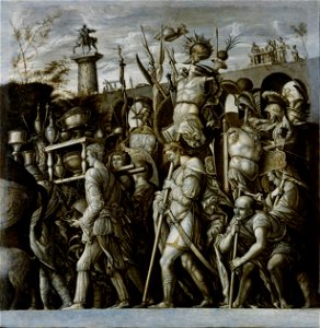 Anonymous - Triumphzug Cäsars, Neue Kriegsbeute (Harnischträger) - GG 303 - Kunsthistorisches Museum