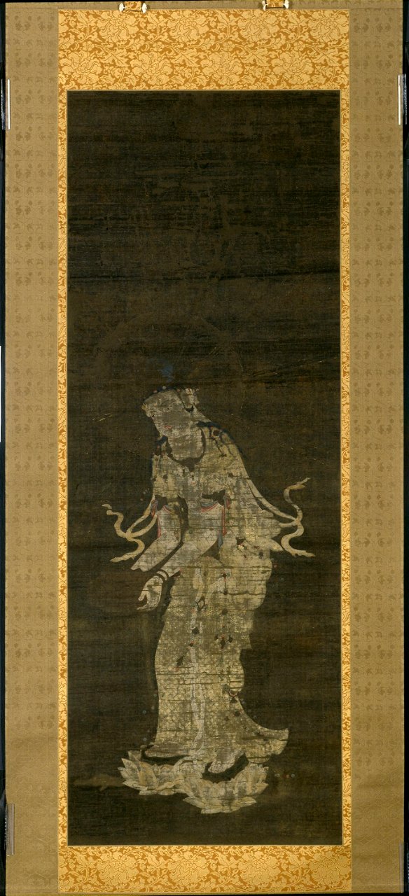 Anonymous - The Bodhisattva Kannon, from the triptych Approach of the Amida Trinity - 1929.857 - Art Institute of Chicago