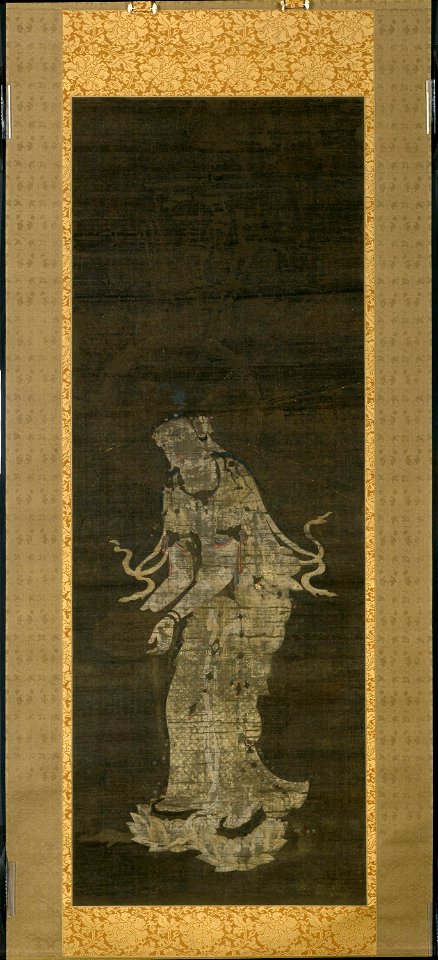 Anonymous - The Bodhisattva Kannon, from the triptych Approach of the Amida Trinity - 1929.857 - Art Institute of Chicago