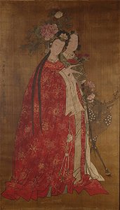 Anonymous - Two Immortals and Deer - y1947-284 - Princeton University Art Museum