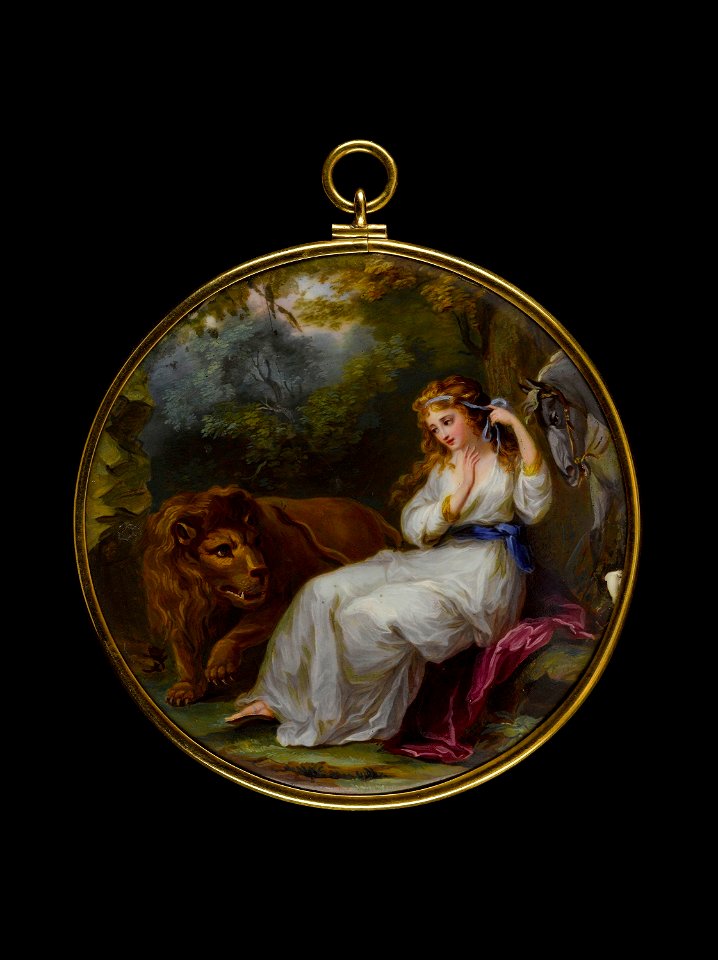Anonymous - Una et le lion, d'après Anglica Kauffman - J 856 - Musée Cognacq-Jay