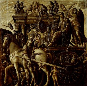 Anonymous - Triumphzug Cäsars, Cäsar auf dem Triumphwagen - GG 4284 - Kunsthistorisches Museum