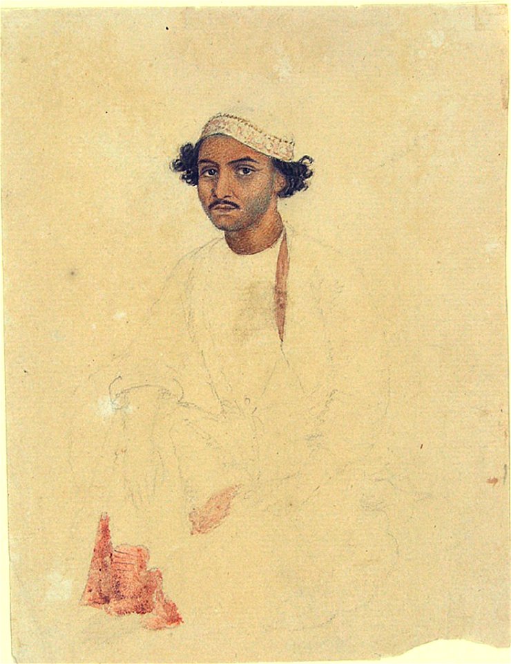 Anonymous - Unfinished Portrait of a Young Muslim Man - 1984.484.1 - Arthur M. Sackler Museum