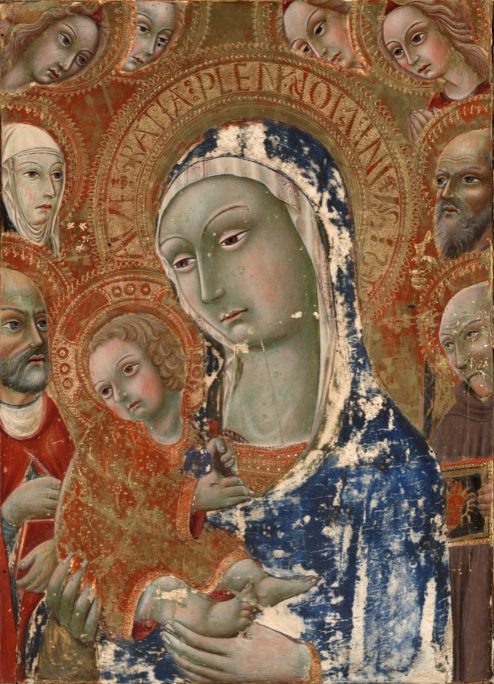 Anonymous - Virgin and Child with Saints and Angel - 1943.254 - Yale University Art Gallery
