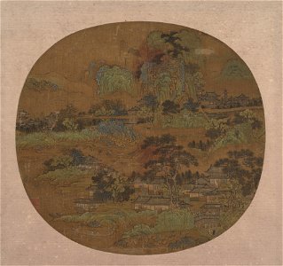 Anonymous - Village and Temples in Jiangnan - 1989.363.43 - Metropolitan Museum of Art