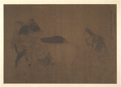 Anonymous - Washing a Horse - 13.220.99a - Metropolitan Museum of Art