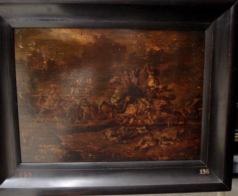 Anonymous - Voetvolk en ruiters in gevecht - SA 3163 - Amsterdam Museum