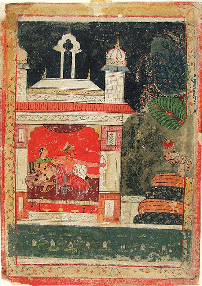 Anonymous - Vibhasa Ragini, Illustration from a Ragamala (Garland of Melodies) Series - 1973.157 - Arthur M. Sackler Museum