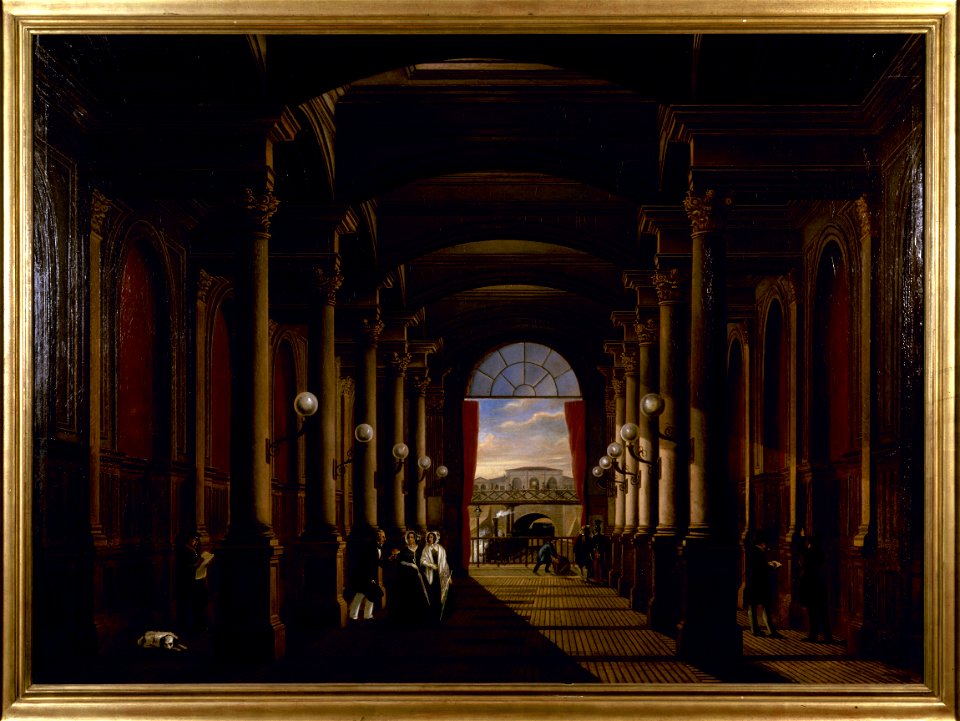 Anonymous - Vue intérieure de l'ancienne gare Saint-Lazare, vers 1845 - P813 - Musée Carnavalet