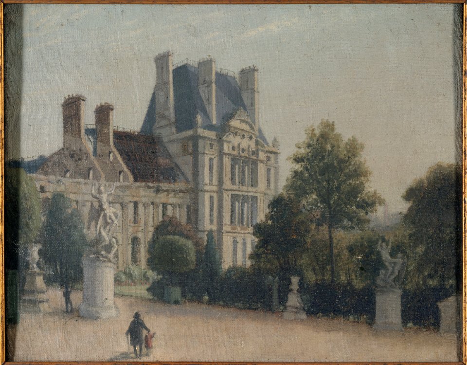 Anonymous - Vue du palais des Tuileries, après l'incendie de la commune , le pavillon de Flore et la galerie de Diane - P2597 - Musée Carnavalet