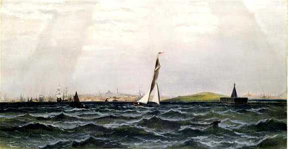 Anonymous - Untitled (Harbor Scene) - 1989.87 - Smithsonian American Art Museum