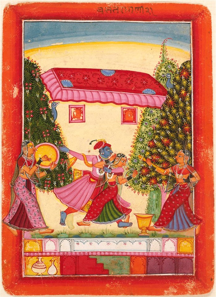 Anonymous - Vasanta Raga, from a Ragamala Series (Garland of Musical Modes) - 1995.121 - Arthur M. Sackler Museum