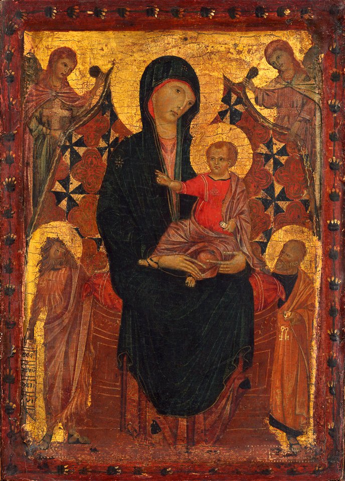 Artista fiorentino influenzato da cimabue, madonna kress