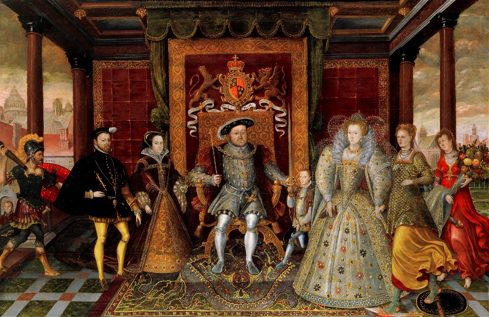 An Allegory of the Tudor Succession- The Family of Henry VIII - Google Art ProjectFXD