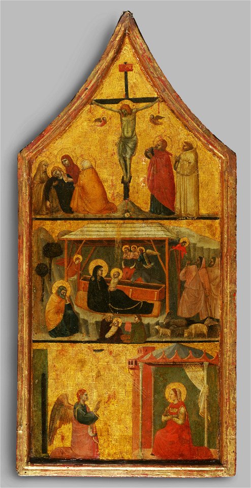 Anonymous - Crucifixion, Nativity, and Annunciation - Philadelphia Museum of Art