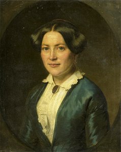 Anna Charlotte Koppelaar (geb 1821). Sedert 1850 echtgenote van Willem Frederik Wehmeyer Rijksmuseum SK-A-2862. Free illustration for personal and commercial use.