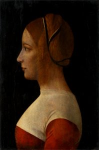 Anoniem - Portret van een jonge vrouw