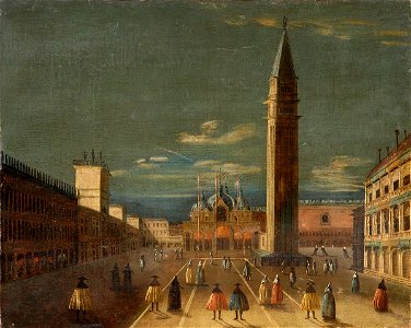 Markusplatz mit Campanile 18 Jh