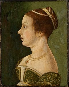 Portrait of Venetian Lady, c. 1475-80 (Philadelphia). Free illustration for personal and commercial use.