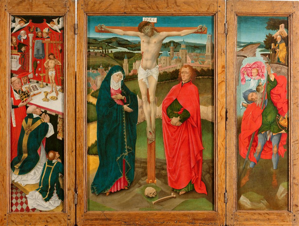 Drieluik met de kruisiging Rijksmuseum SK-A-1408